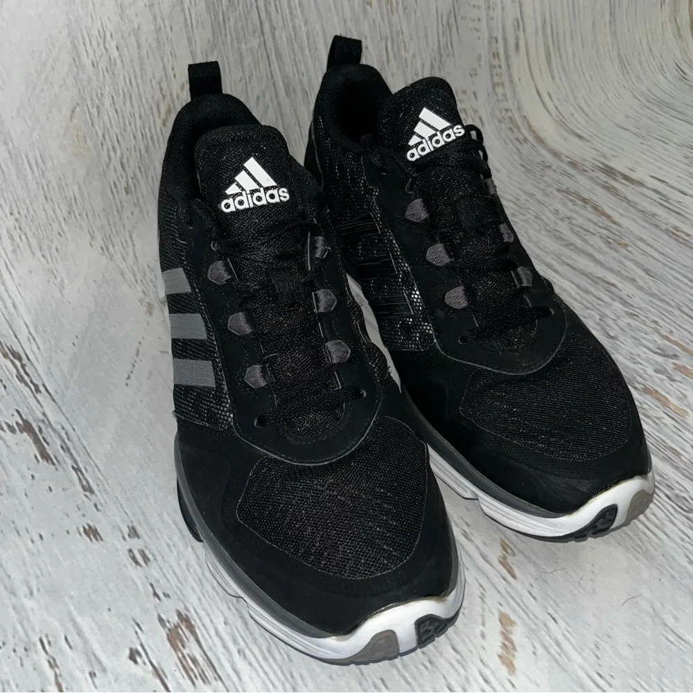 Adidas Black Tennis Shoes Men’s Size 9.5 Athletic Sneakers
